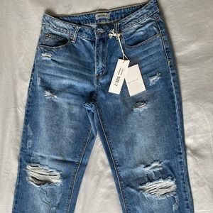 Distressed Mom Jeans